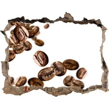 Fototapeta Nálepka díra na zeď beton Zrnka kávy