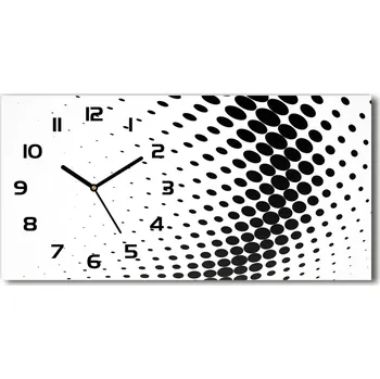 Hodiny Skleněné hodiny na stěnu Geometrické pozadí