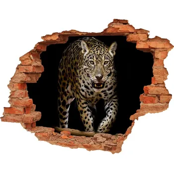 Fototapeta Díra 3D fototapeta nálepka Jaguár