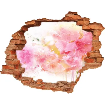 Fototapeta Díra 3D fototapeta nálepka Květiny