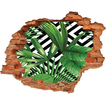 Fototapeta 3D díra nálepka Tropické listí
