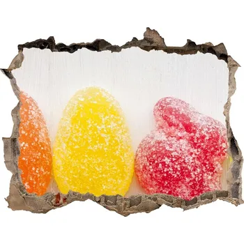 Fototapeta Nálepka 3D díra na zeď Barevné želé