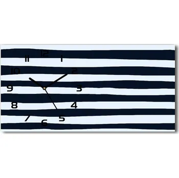 Hodiny Moderní skleněné hodiny na stěnu Pásky pozadí