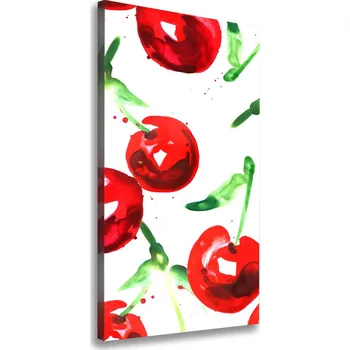 Obraz Vertikální Moderní fotoobraz canvas na rámu Višně