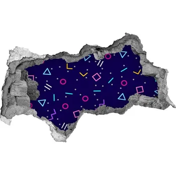 Fototapeta Fototapeta díra na zeď Gemetrické pozadí