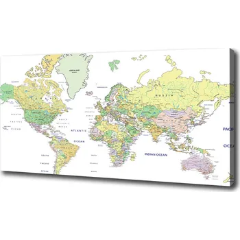 Obraz Foto obraz na plátně Mapa světa