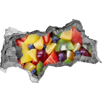 Fototapeta Nálepka díra na zeď Nakrájené ovoce