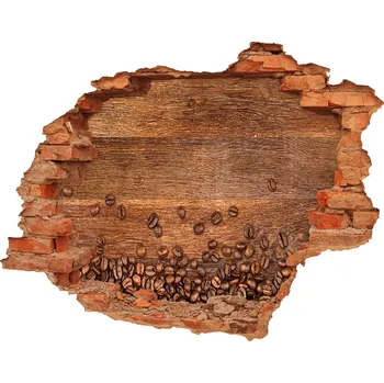 Fototapeta Nálepka 3D díra na zeď Zrnka kávy