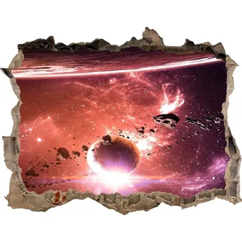 Fototapeta Foto fotografie díra na zeď Vesmír