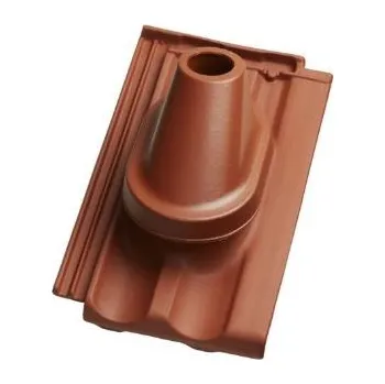 pálená krytina TONDACH Průchody střechou Renoton 11/Traditon 12 (HR11/FR1 Komplet anténní průchodka Cihlově červená režná