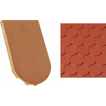 CREATON KLASSIK Bobrovka hřebenová-větrací Měděně červená engoba