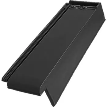 Střešní krytina BRAMAC Taška půlená krajní pravá Turmalín glazura černá