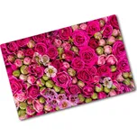 Deska na krájení skleněná Růže