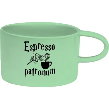 Hrnek Makronka s potiskem Espresso patronum Makronka