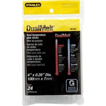 Tavná pistole STANLEY A BOSTITCH Pistole na tav.lepidlo Náhradní náplně 11,3mm/4"/6ks