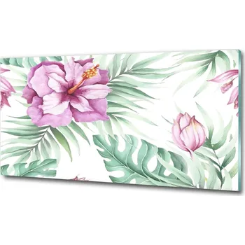 Obraz Foto obraz sklo tvrzené Havajské květiny
