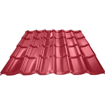 plechová krytina SATJAM ROOF SC Tašková tab. 1100 PMH35 RR 028 Višňová