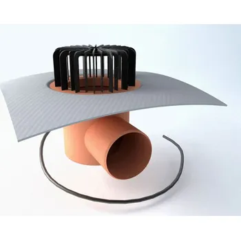 Střecha TOPWET Střešní vpusti PVC TWE 75 PVC V