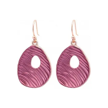 Náušnice Amorino Smaltové náušnice - Kapky Barva: Růžová