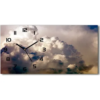 Hodiny Skleněné hodiny na stěnu Mraky na nebi