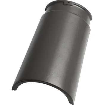 pálená krytina TONDACH Hřebenáč HRANICE Hřebenáč hladký č. 6 (š. 22,5 cm) Černá engoba
