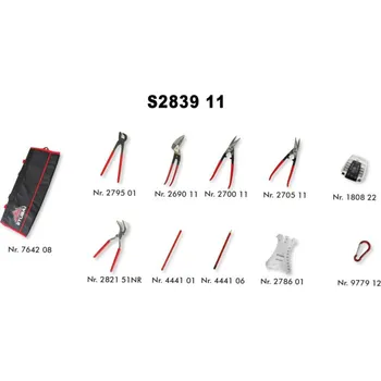 Sada nářadí STUBAI SETY SET pro klempíře 11ks v tašce