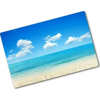 Kuchyňské prkénko Kuchyňská deska skleněná Pláž