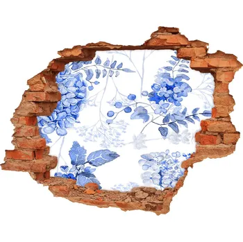 Fototapeta 3D díra nálepka Květinový vzor