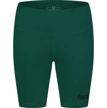 Dámské kalhoty Dámské krátké fitness legíny NORDBLANC NBSPL8036 TMAVĚ ZELENÁ 36