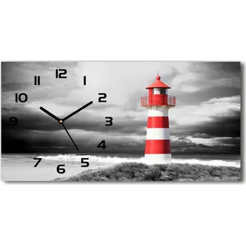 Hodiny Skleněné hodiny na stěnu Maják