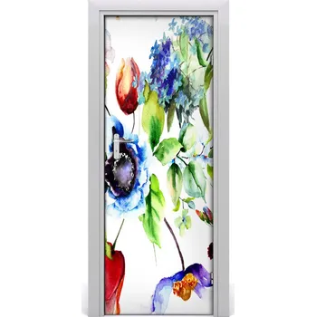 Fototapeta Samolepící fototapeta na dveře polní květiny 75x205 cm