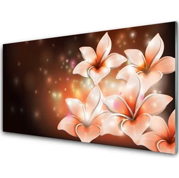 Obraz Obraz na skle Květiny Rostlina Příroda 120x60 cm 2 Přívěsky