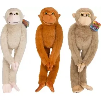 plyšák Plyšová opice 55 cm s suchým zipem 3 barvy