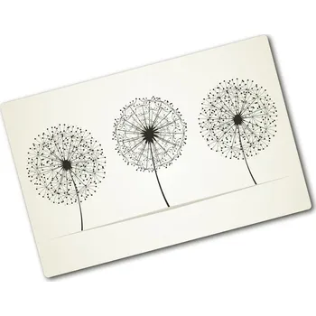 Kuchyňské prkénko Deska na krájení skleněná Pampelišky