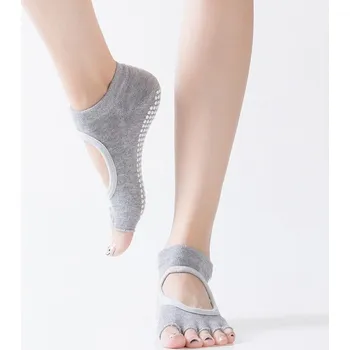 Sportago Sanya bezprsté ponožky na jógu - šedá