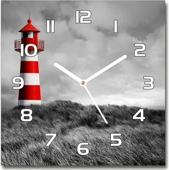 Hodiny Skleněné hodiny na stěnu Maják