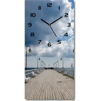 Hodiny Nástěnné skleněné hodiny Molo v Orlově