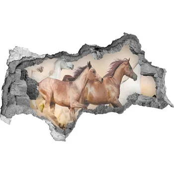 Fototapeta Díra 3D fototapeta nálepka Koně ve cvalu