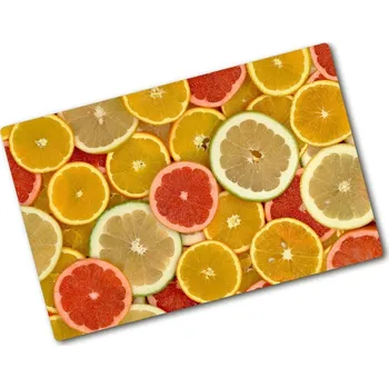 Kuchyňské prkénko Kuchyňská deska velká skleněná Citrusové ovoce