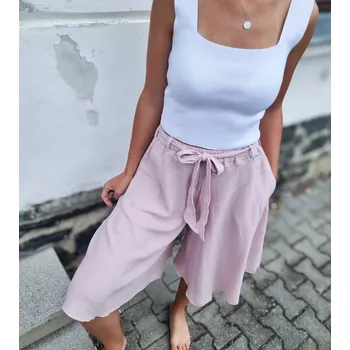 Dámská sukně Kulišárny DÁMSKÁ mušelínová kalhotová sukně POWDER VELIKOST: 40-42, DÉLKA: MINI - nad kolena