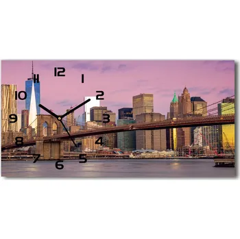 Hodiny Skleněné hodiny na stěnu Manhattan New York