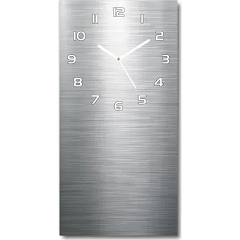 Hodiny Nástěnné skleněné hodiny Kovové pozadí