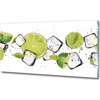 Obraz Foto obraz skleněný horizontální Limetka s ledem