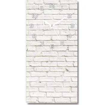 Hodiny Nástěnné skleněné hodiny Zděná zeď