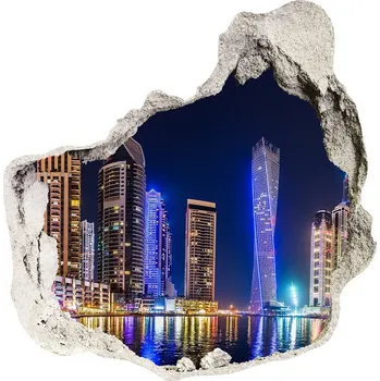 Fototapeta Nálepka fototapeta 3D výhled Dubaj noc
