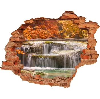 Fototapeta Nálepka fototapeta 3D Vodopád podzim