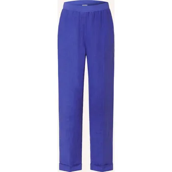 Riani Dámské Lněné Kalhoty, modrá, 36