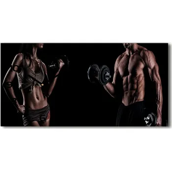 Hodiny Skleněné hodiny na stěnu tiché Svaly