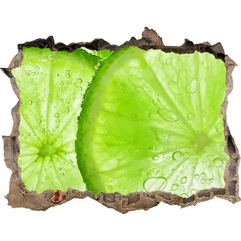 Fototapeta Nálepka 3D díra na zeď Limetky pod vodou