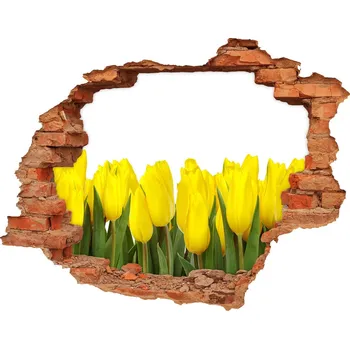 Fototapeta Samolepící nálepka fototapeta Žluté tulipány